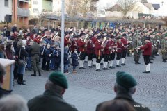 Angelobung am Rohrer Ortsplatz mit Zapfenstreich der Militärmusik