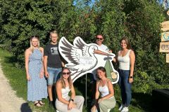 Storch aufstellen Julia & Peter